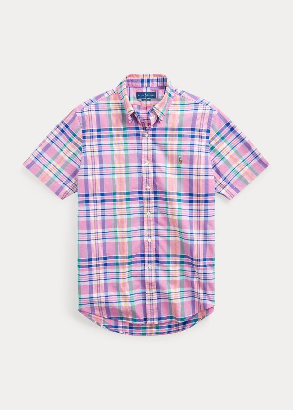 Men's Polo Ralph Lauren Classic Fit Plaid Oxford Shirt | 930524RPD